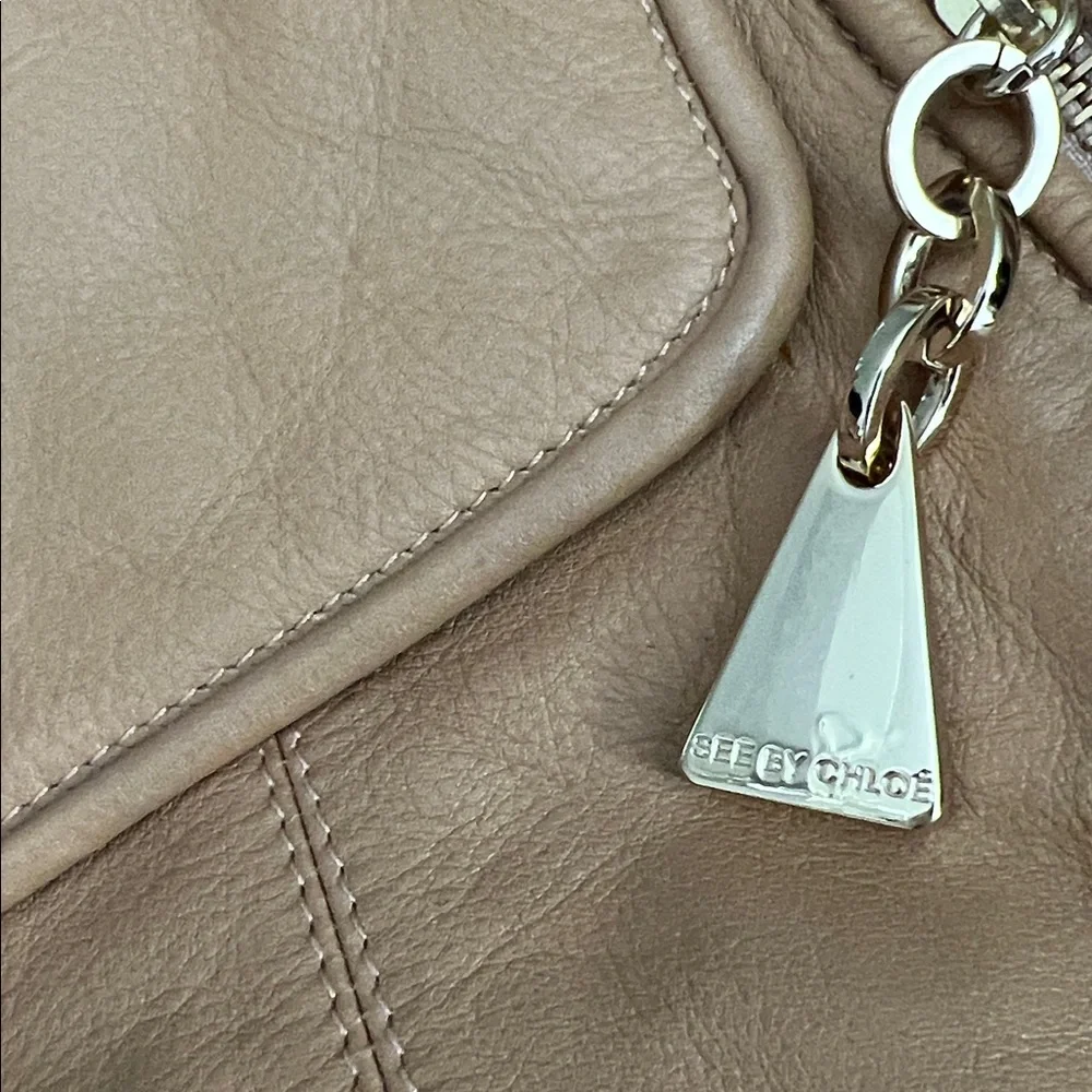 See By Chloe Tan Leather Hobo Bag